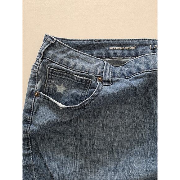 Lane Bryant Women Shorts Blue Distressed Denim Plus Size 22 - Picture 4 of 8